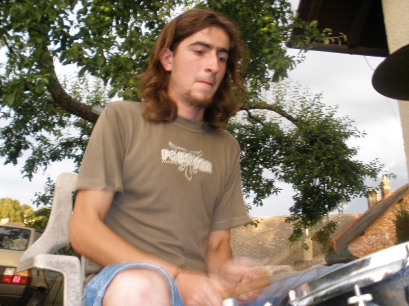 já za bicíma...začátek naší kapely