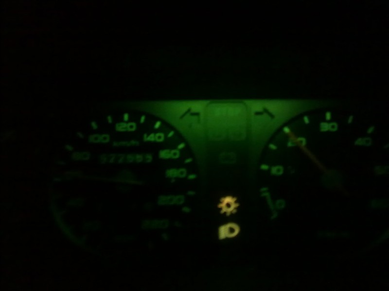 Takto vyzerá zelene podsvitenie terza už vylepsené a je osvetlená celá čast.