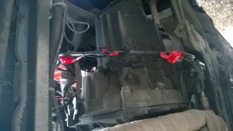 Prodloužený drát k lambdě..